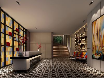 酒店现代风格1600平米装修案例