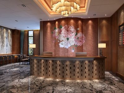 酒店新中式风格3200平米装修案例