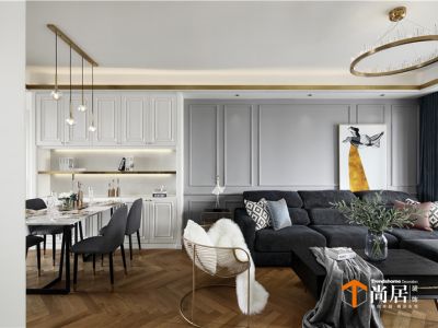 高尔夫国际花园105平米现代二居装修案例