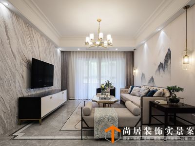 华新城450平米复式新中式装修案例