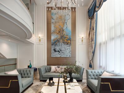 涟城欧式风格350平米别墅装修案例