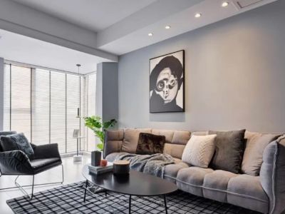 中天花园紫薇园99平米现代简约三居室装修案例