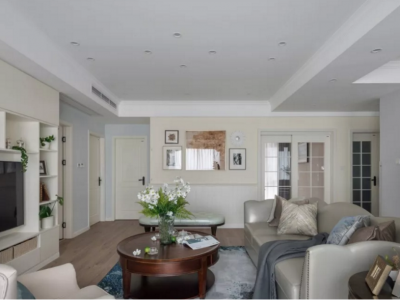 远大生态风景100平米美式简约三居室装修案例