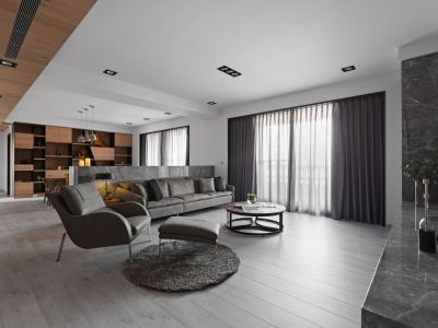 众里景园现代风格144平米装修案例