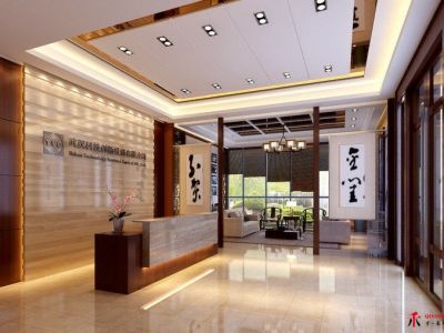 办公室1200㎡中式风格装修案例