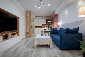 [成都筑巢装饰]定制打柜，墙刷姨妈红，100㎡三居够美