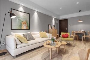 [成都瑞丽装饰]开放式厨房做小吧台，89平美好三居