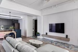 [成都星屋装饰]87㎡小三室，沙发墙打柜，实用美观