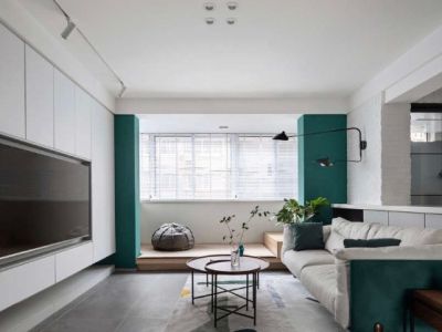 信智城现代风格91平米三居室装修设计案例