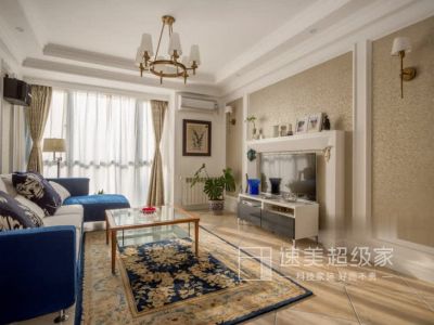 龙湖水晶郦城混搭风格125平米四室两厅装修案例