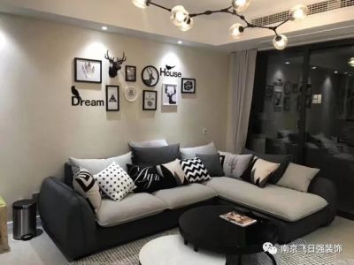 万达茂108平三居室现代简约装修案例