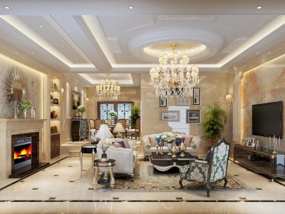玛斯兰德540㎡别墅欧式风格装修案例