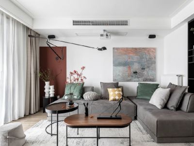 世纪花园146平四居室现代简约风格装修案例