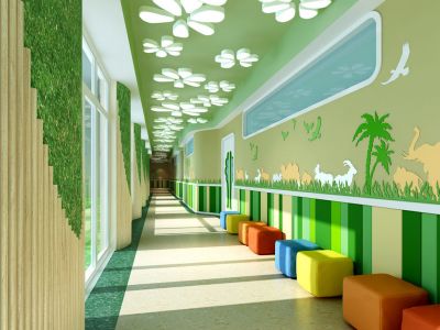 早教中心现代风格860平米装修案例