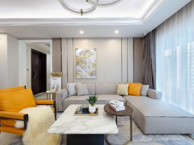 招商贝肯山三居114平现代风格装修案例