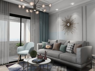 红旗新区三居98平现代风格装修案例