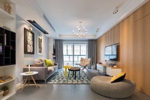 [成都九品装饰]140㎡北欧风装修，糖果色搭配