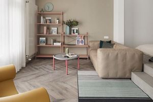 [成都弘泰装饰]72㎡小户型，地面高低设计，布局惊艳