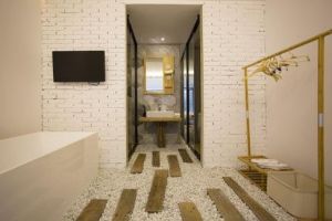 [绵阳德盛装饰]鹅卵石用在卫生间，居然效果这么惊艳！