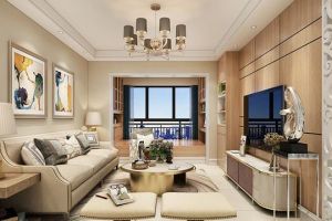 [成都天标装饰]98㎡二居室，现代简约风，很实在的效果图