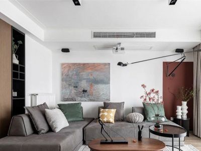 罗马公元三居123平现代风格装修案例