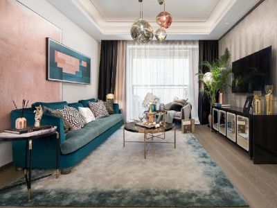 鲁商松江新城四居118平北欧风格装修案例