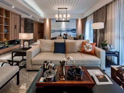 泰海花园四居133平现代风格装修案例