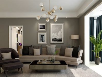 金叶香堤104平米现代风格装修案例