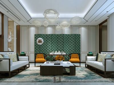 华侨城300平米新中式风格别墅装修案例