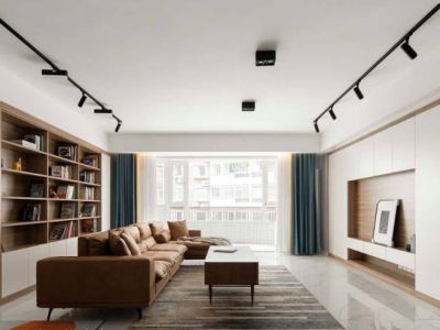 万科地产125平三居室现代简约风格装修案例