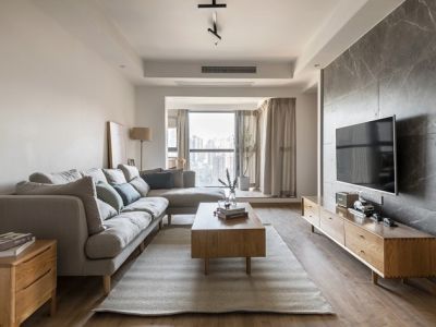 上东壹号88平二居室日式风格装修案例