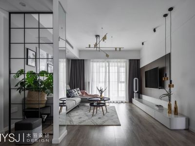 万科朗苑92㎡二居室简约风格装修案例