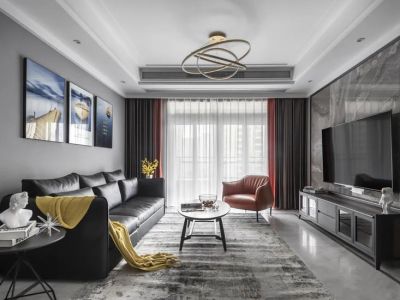 金阳金领现代简约风格110平米装修案例