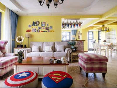 兴发孔雀公园地中海风格142平米装修案例