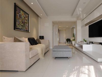 和平花园三居118平现代风格装修案例