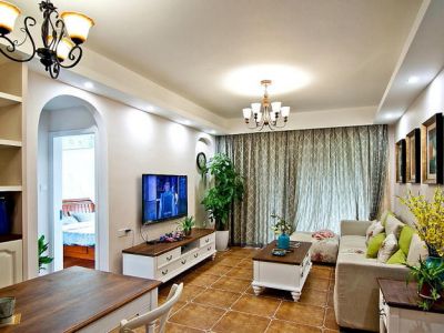 海星未来城三居116平美式风格装修案例