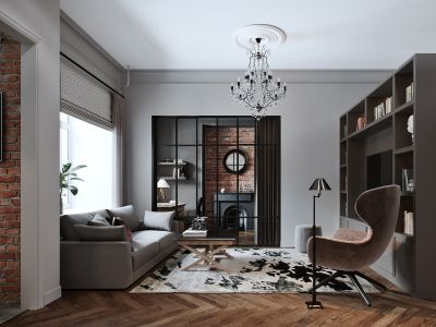 盛世御城现代风格92平米装修案例