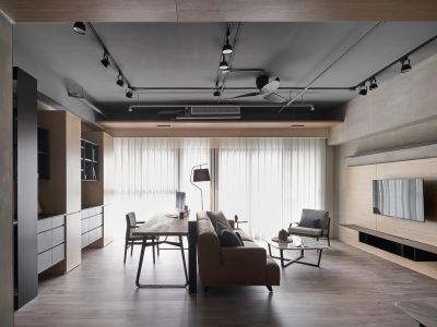 保利和光尘樾现代风格135平米装修案例