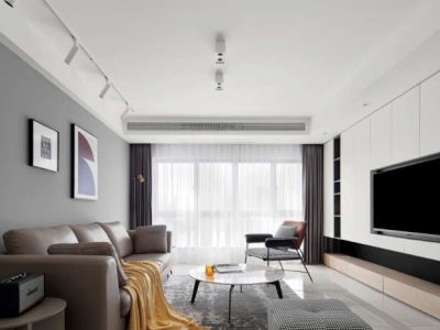 时光俊园128平三居室现代简约风格装修案例