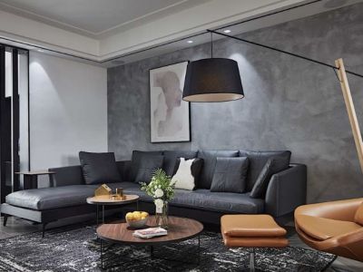 时光俊园135平三居室现代简约风格装修案例