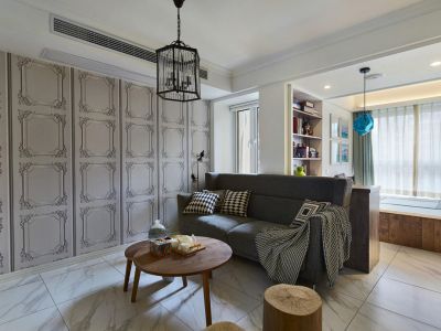 枫林九溪三居118平现代风格装修案例