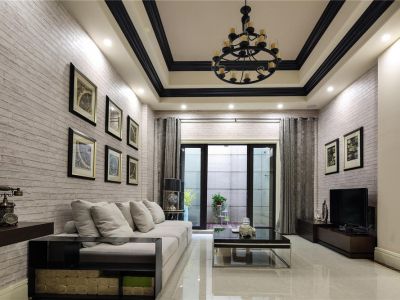 国金华府四居185平美式风格装修案例