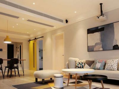 华发首府123平米现代简约三室两厅装修案例