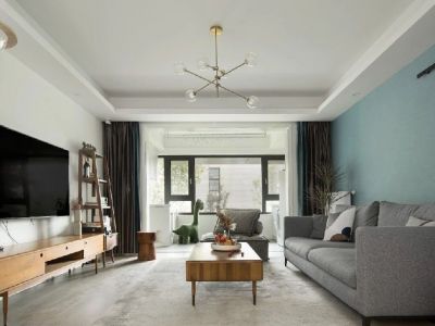 万象一品现代风格125平米三居室设计效果图案例