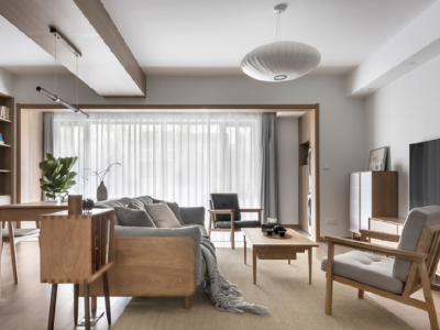 南城都汇御天下117平三居室现代简约风格装修案例