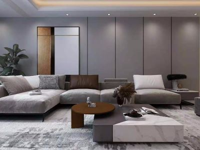 展和壹品江山现代风格120平米装修案例