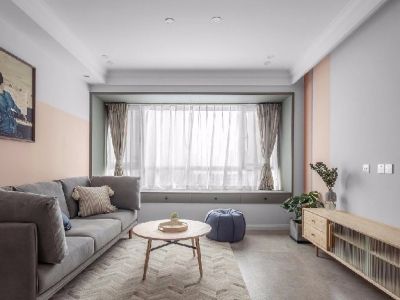 安建·翰林天筑简约风格115平米三居室设计效果图案例