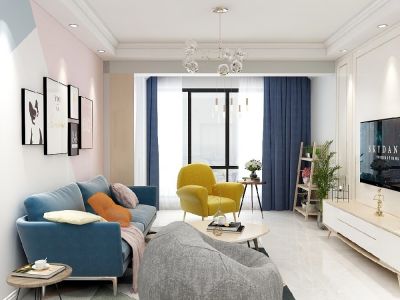 金隅金成府北欧风格102平米装修案例