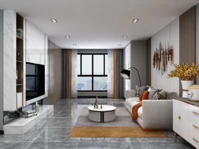 信达天御现代风格101平米装修案例