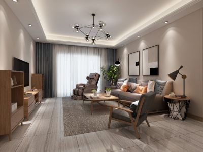 瑶海区春融苑110平米三居现代风格